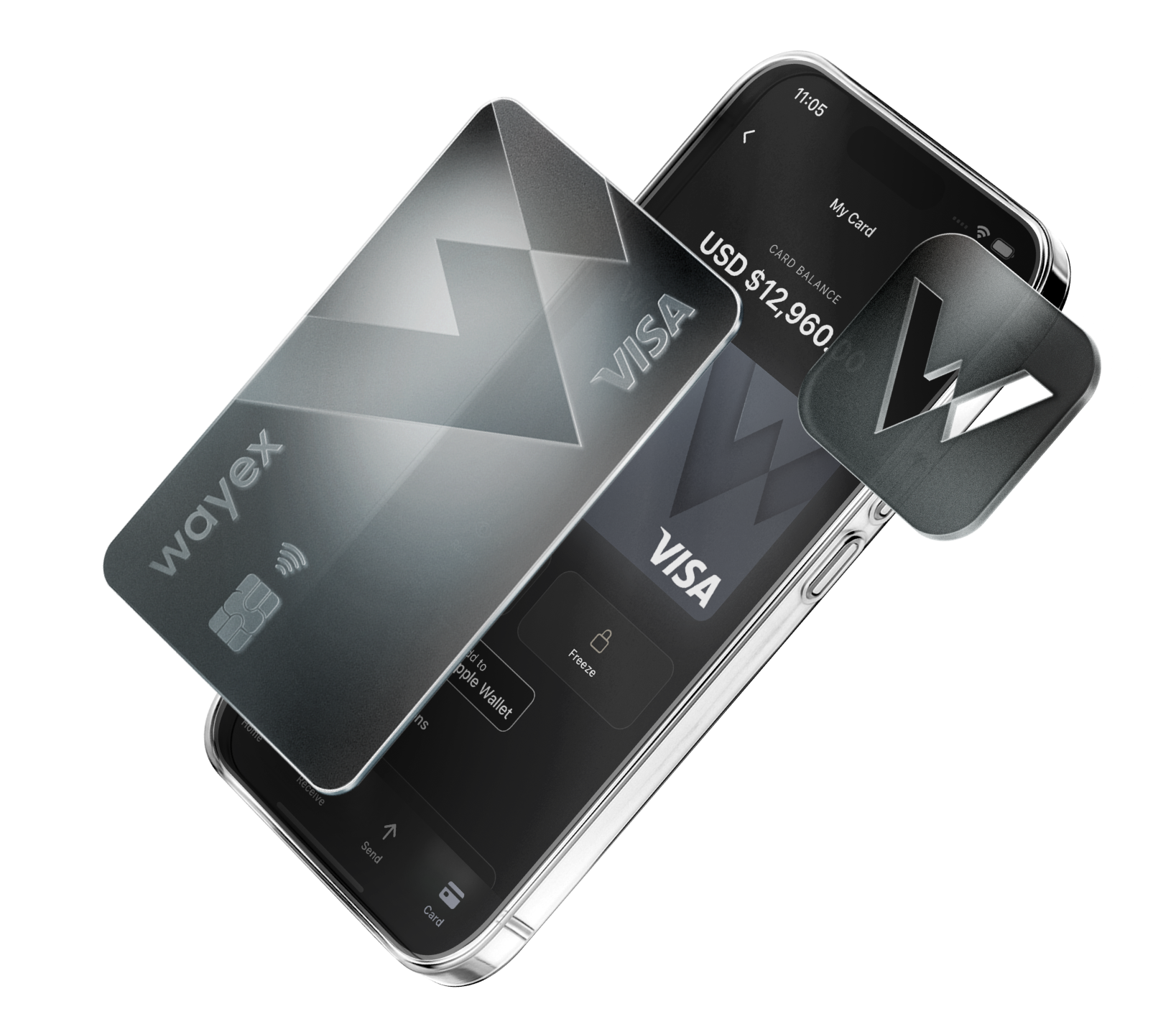 App interface and cards